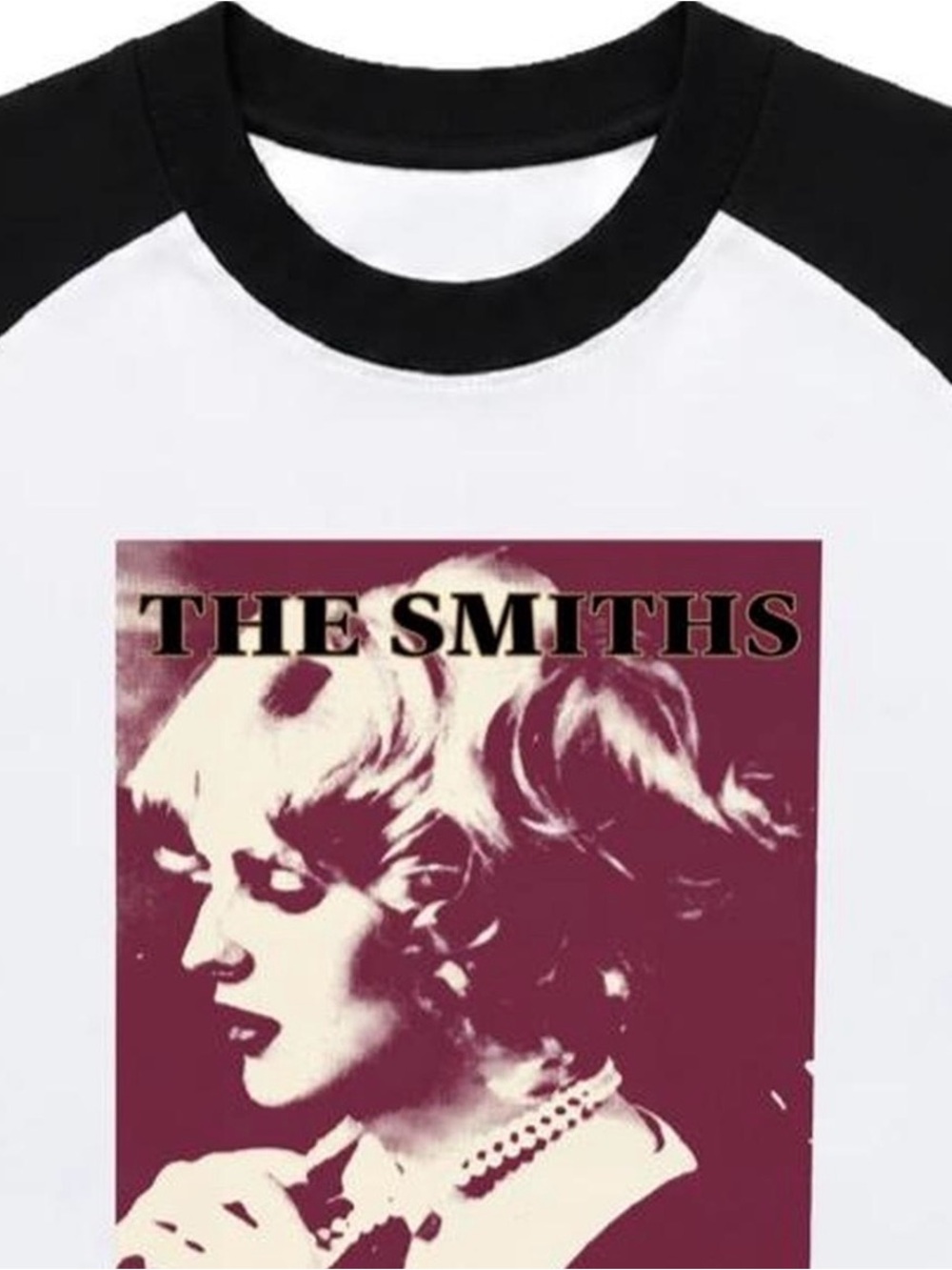 The Smiths Sheila take a bow graphic tee boxy raglan baseball shirt Morrissey